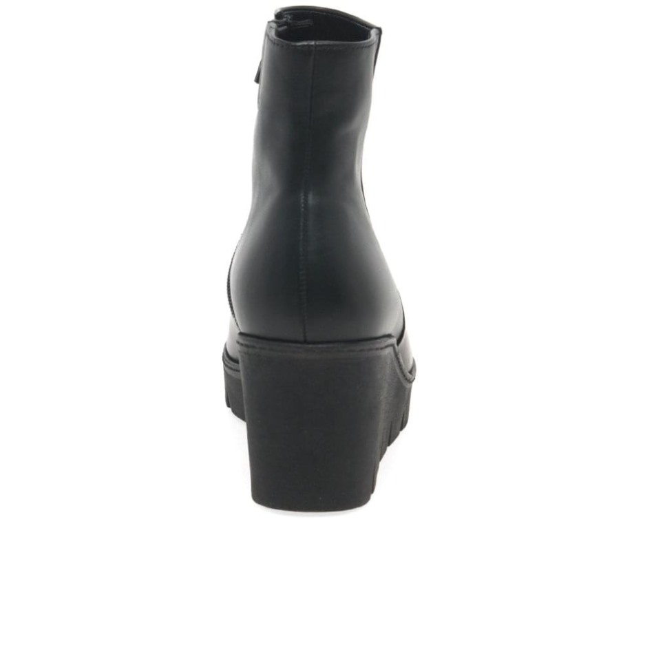 Utopia Femmes Chunky Talon Compensé Bottines Gabor | Noir Exclusif